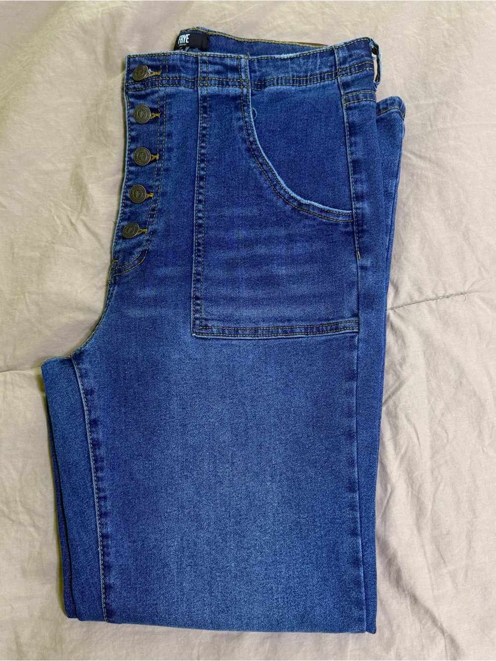 FRYE Women's Blue Straight Leg Jeans Size 8